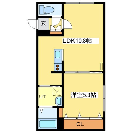 グランメール北元町の物件間取画像